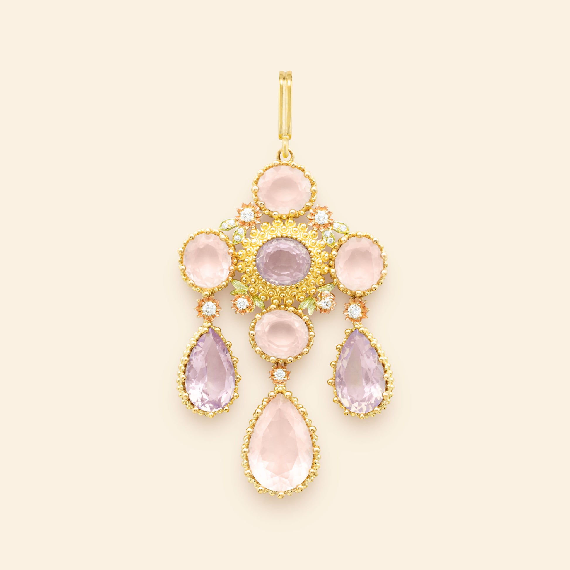 Médaille haute joaillerie or jaune Mellerio