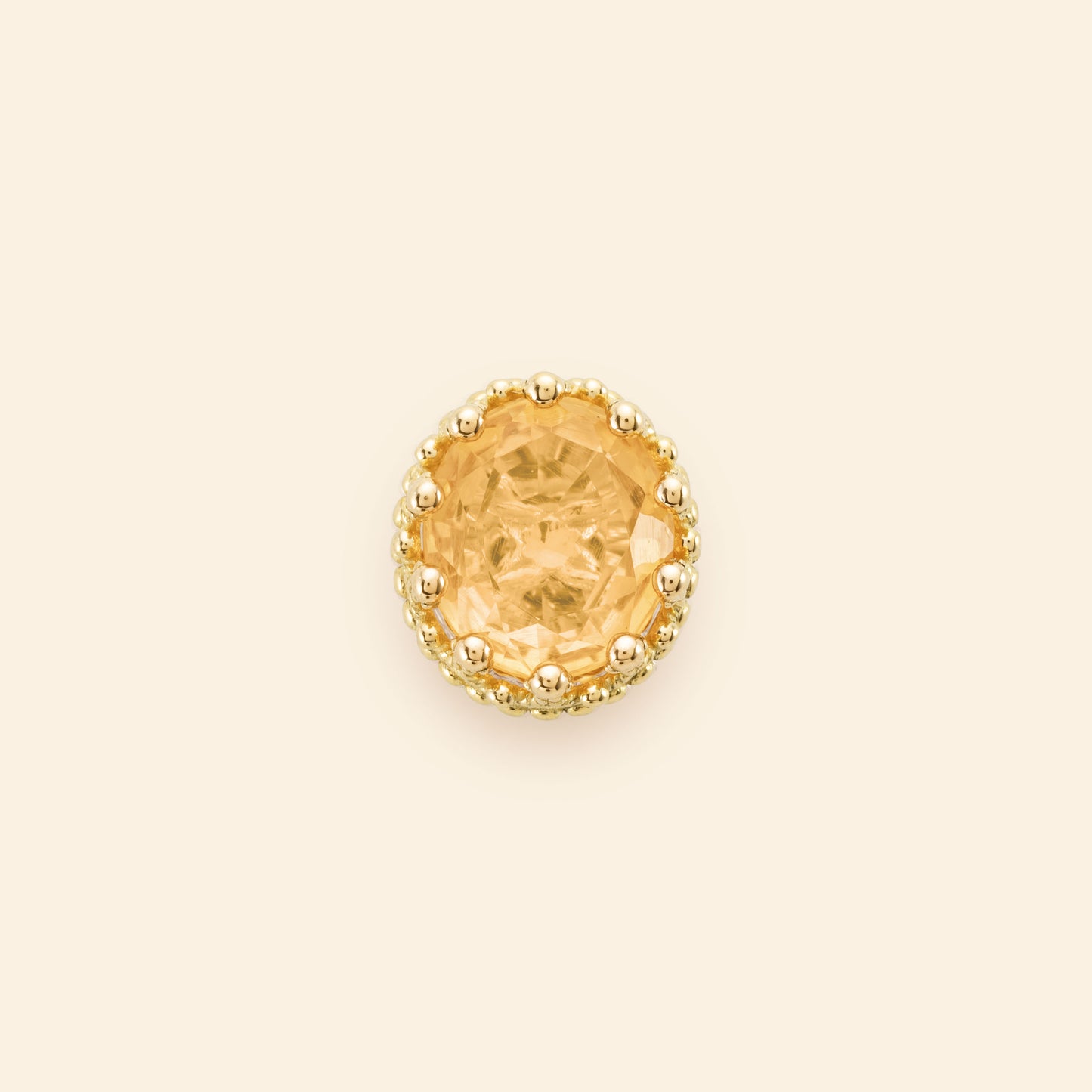 Pierreries Stud Citrine