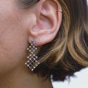 Maglia Earrings SM White gold