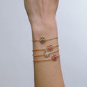 Bracelet Giardino Saphir rose