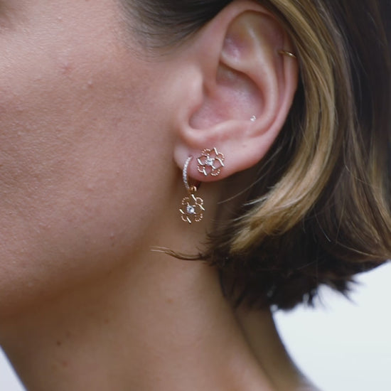 Mini Giardino Charm Diamond Pink Gold Mellerio