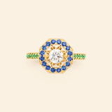 Diamond engagement ring yellow gold Maison Mellerio