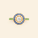 Diamond engagement ring yellow gold Maison Mellerio