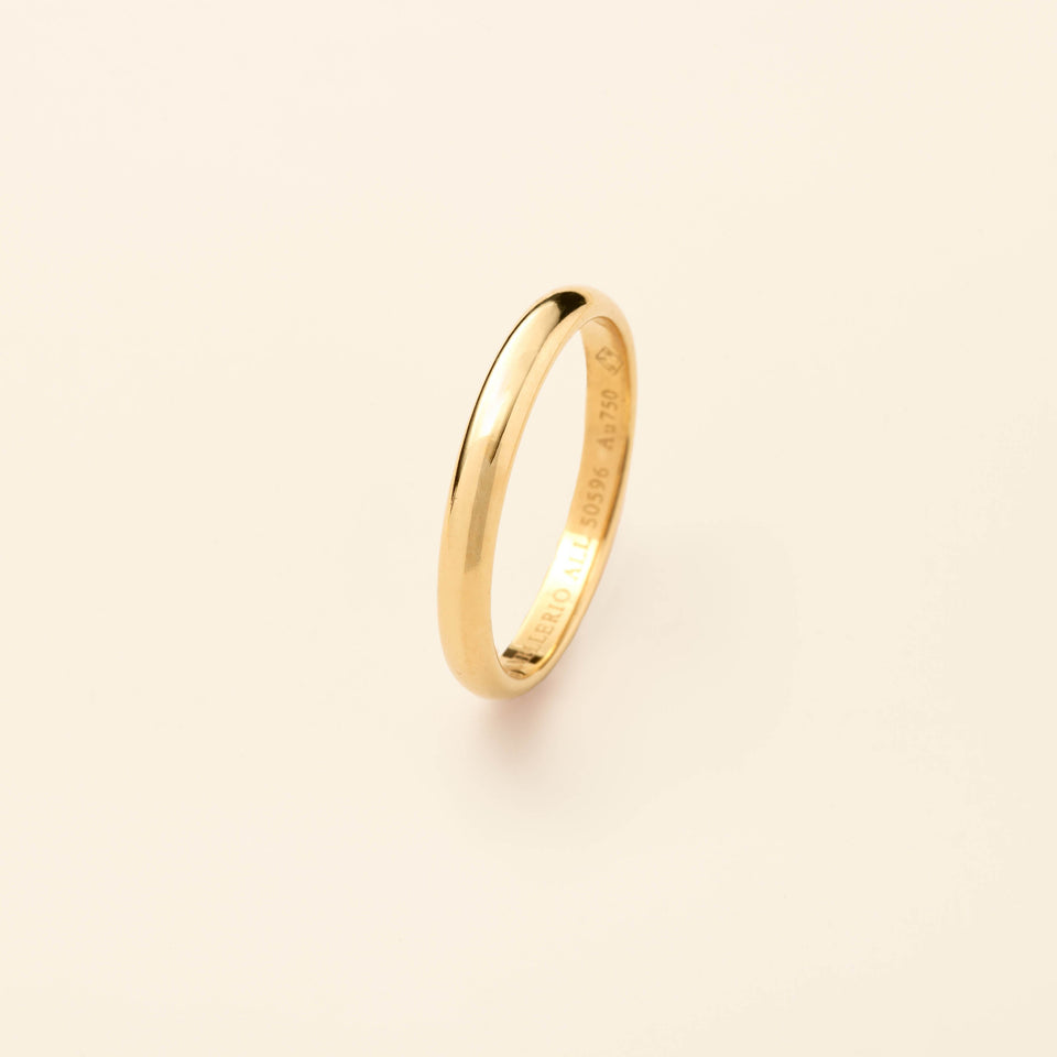 Wedding band Yellow gold