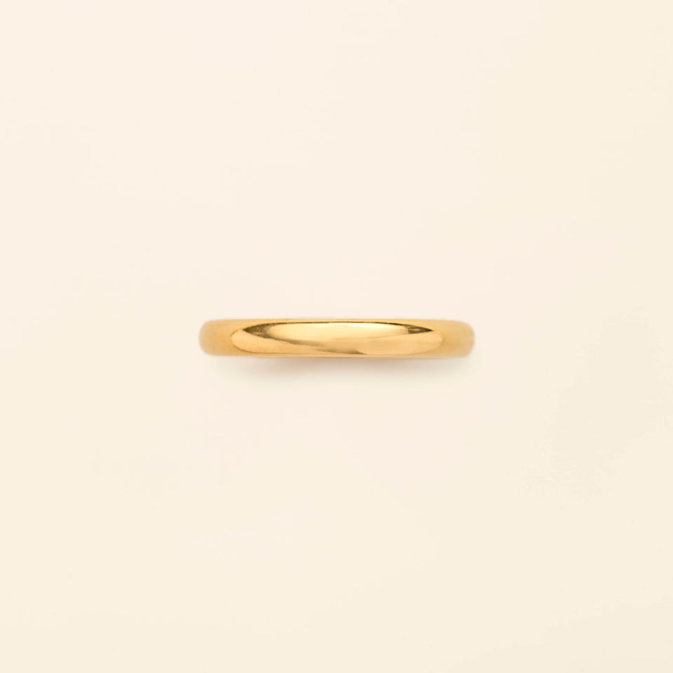 Wedding band Yellow gold