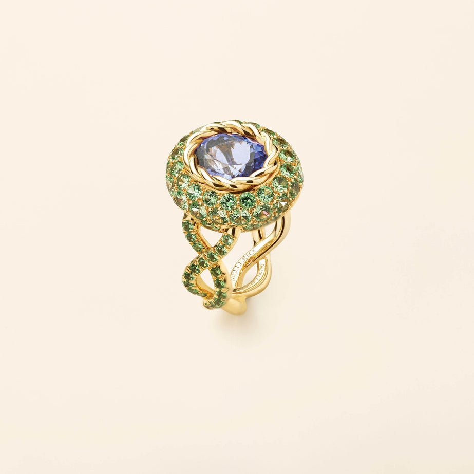 Blue Velvet Ring