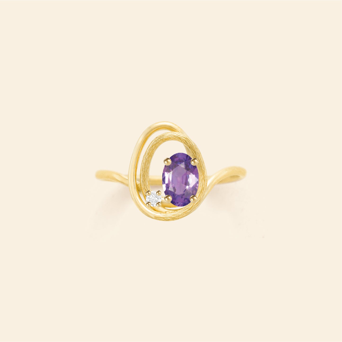 Bague Riviera Lilas S