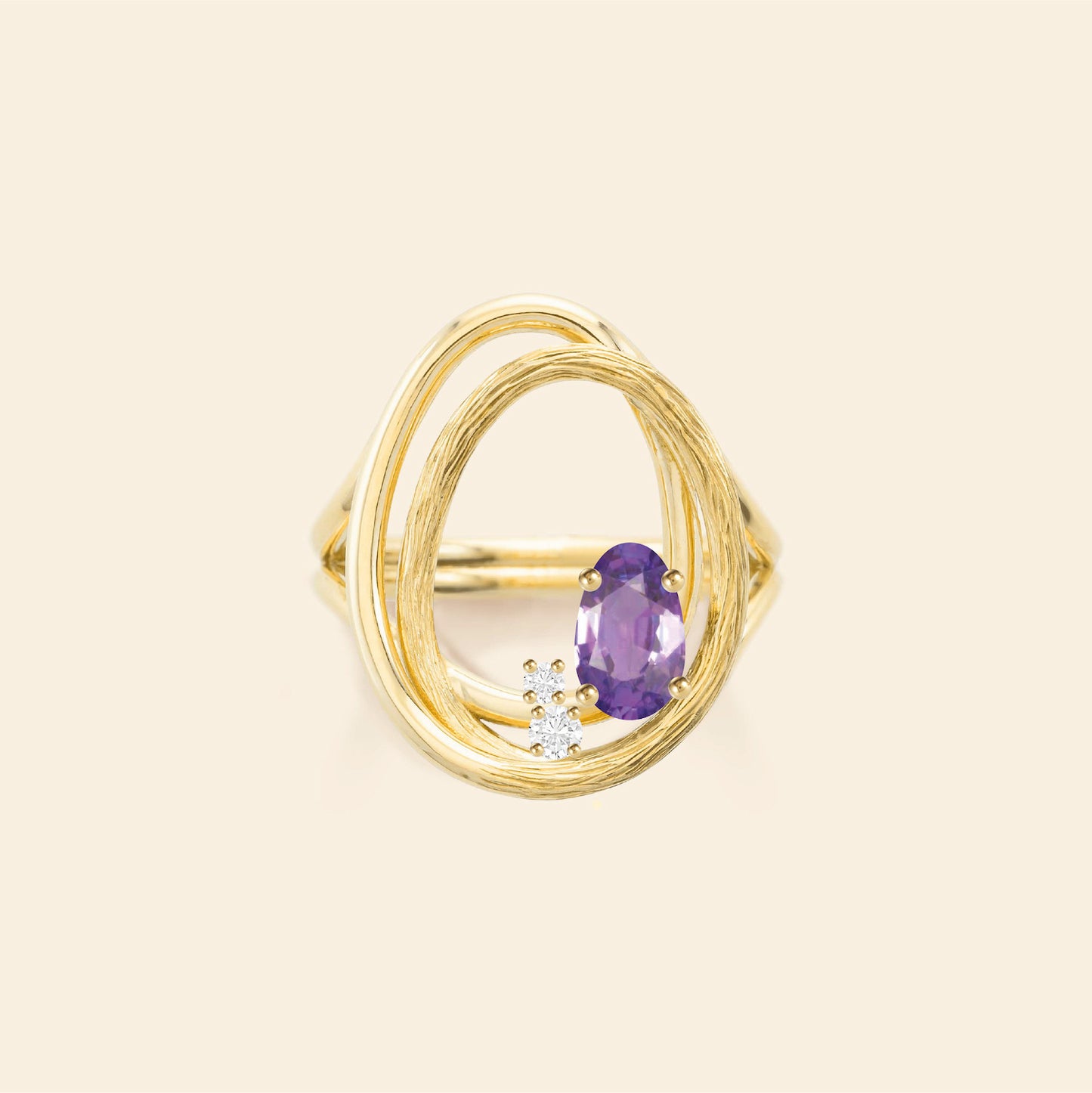 Bague Riviera Lilas M