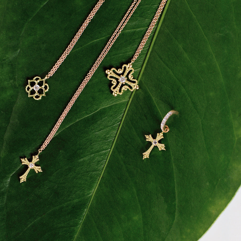 Collier Maria Diamant Or Vert