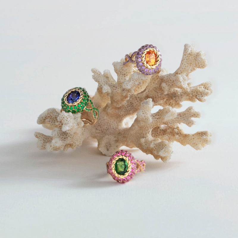 Bague or jaune haute joaillerie Mellerio