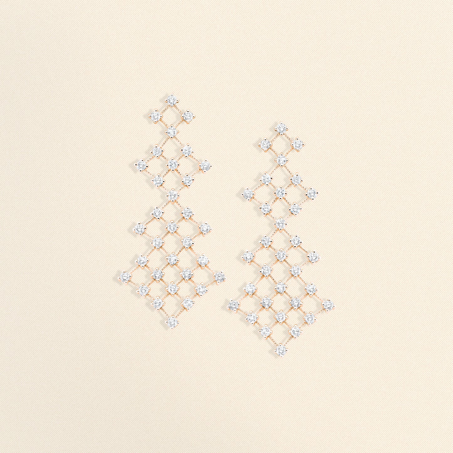 Boucles d'oreilles Maglia Or rose