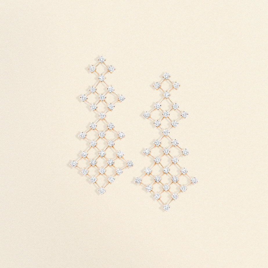 Maglia Earrings Pink gold