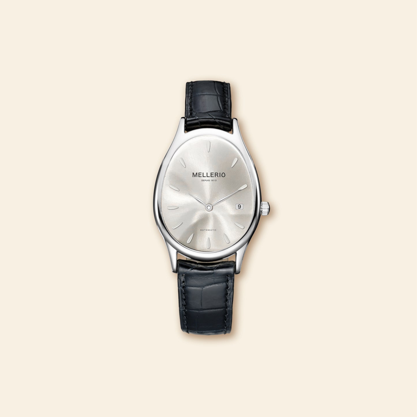 Montre M cut - Or Blanc avec Cadran Argenté