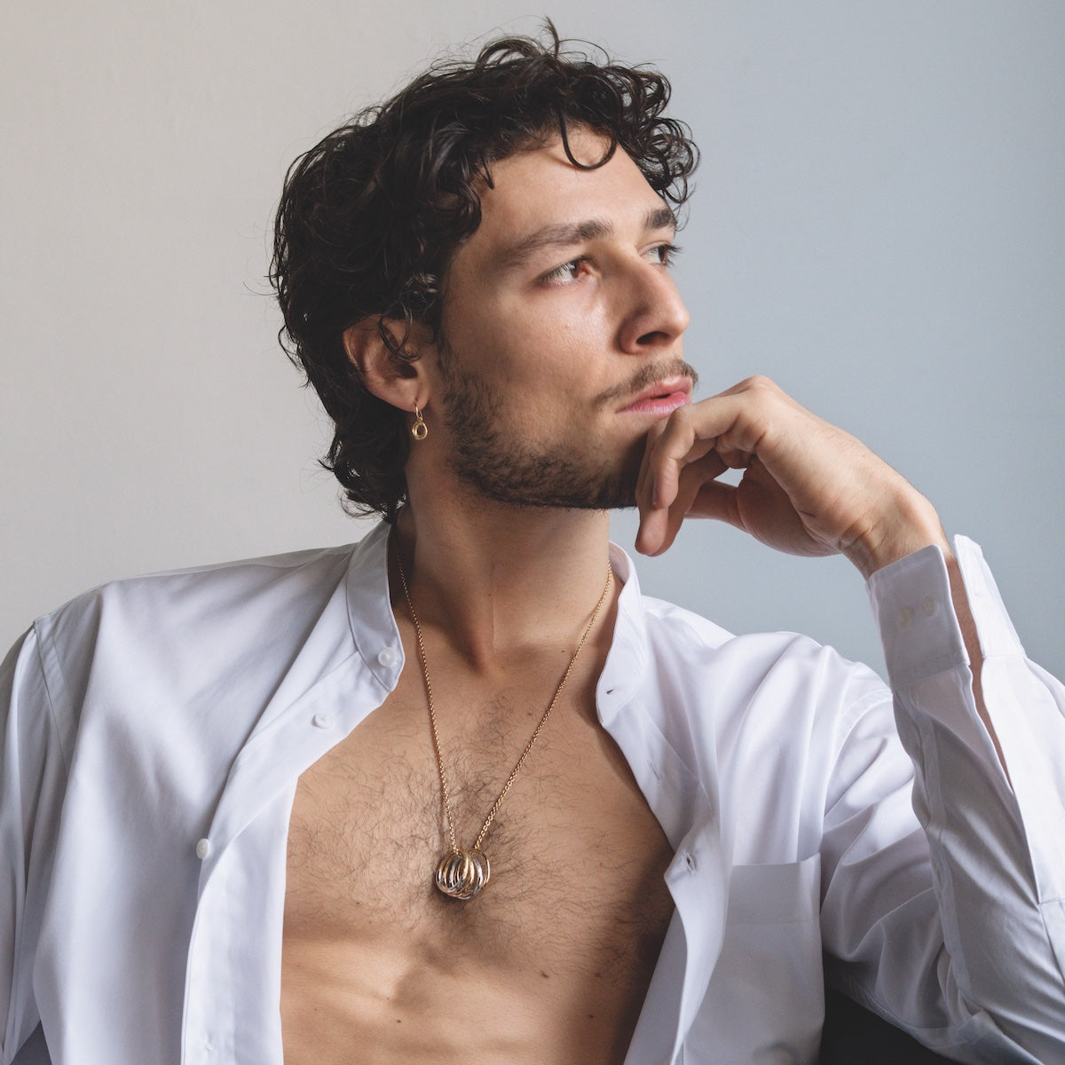 Anneau ciselé Riviera or jaune