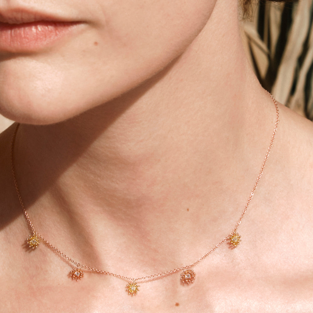 Petit Cactus Necklace 5 patterns diamonds green gold Mellerio