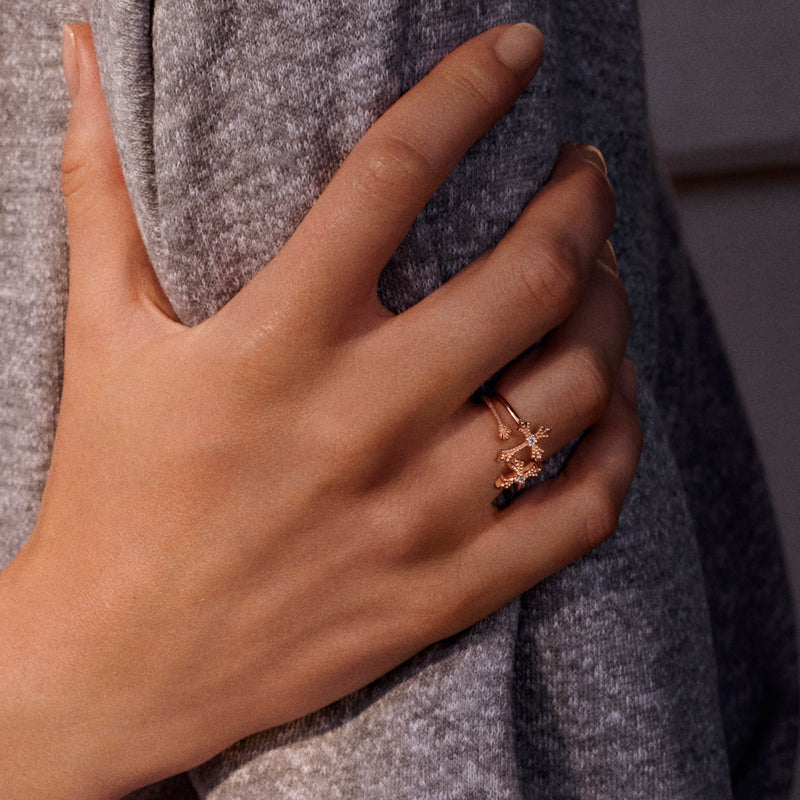 Maria Open Ring diamond