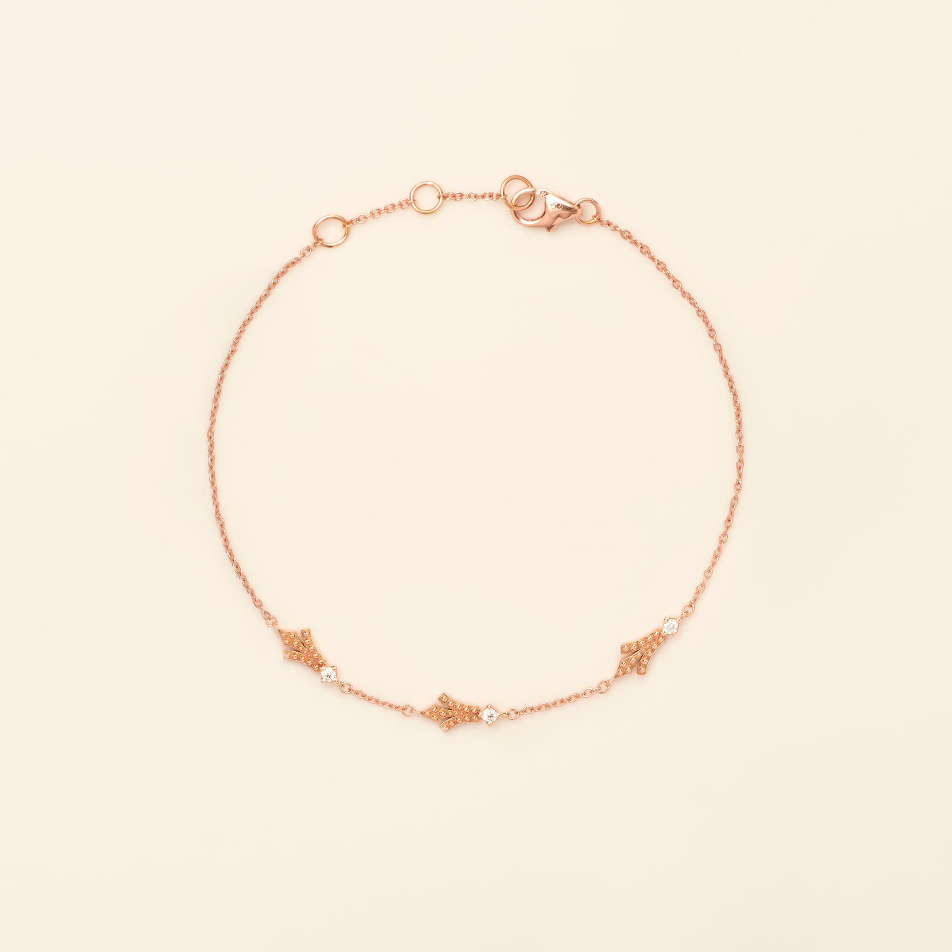 George Bracelet Diamond Pink Gold Mellerio