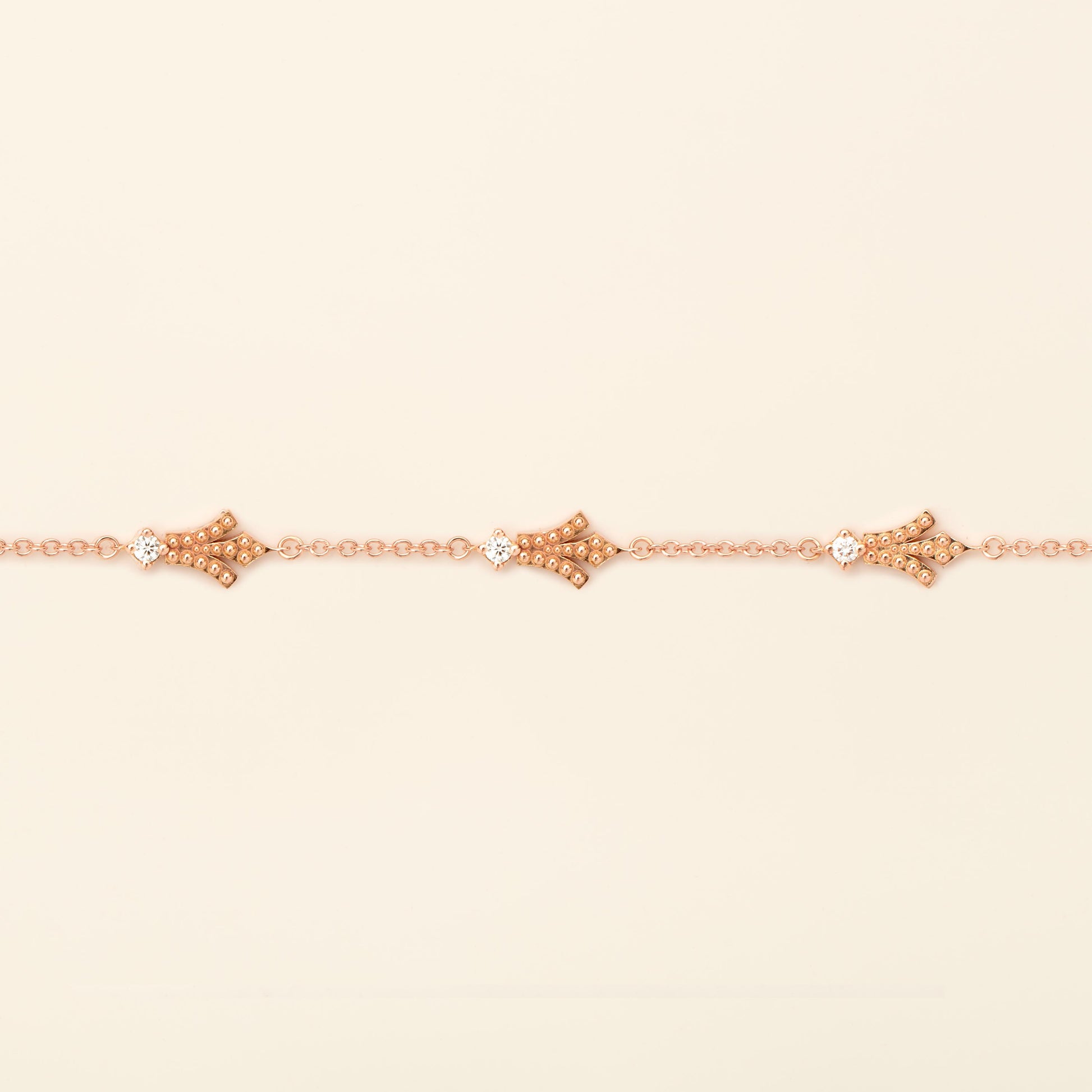 George Bracelet Diamond Pink Gold Mellerio