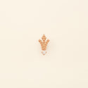 George Diamond Stud Pink Gold Mellerio