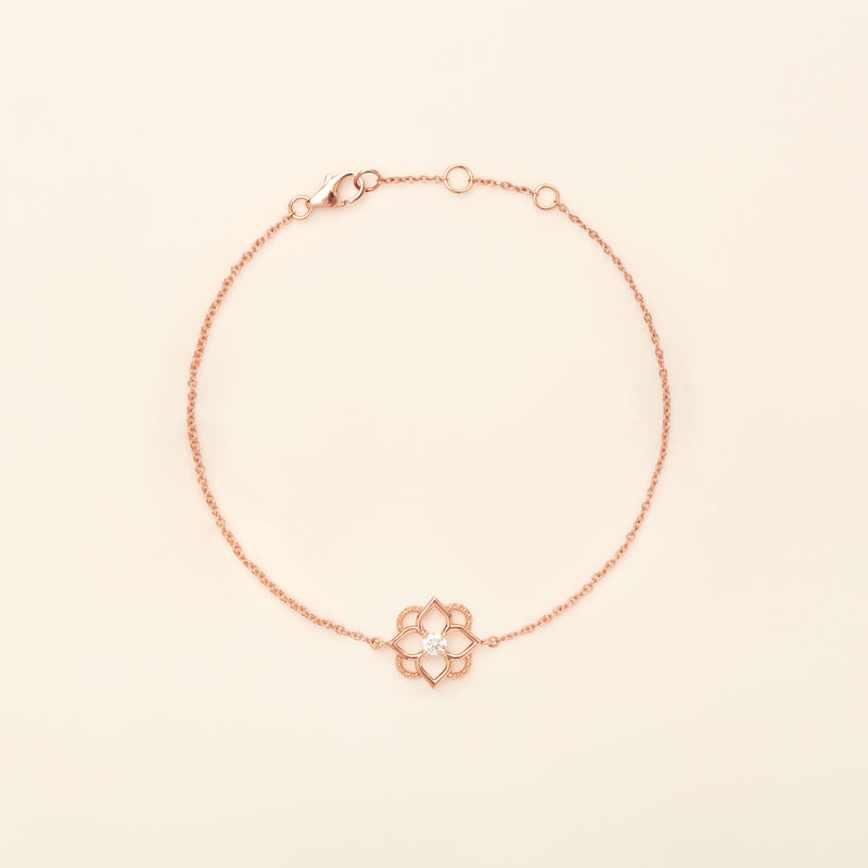 Mini Giardino Bracelet Diamond – Fine jewelry bracelet in pink gold 18k ...