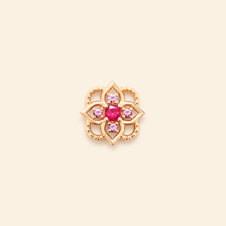 Giardino Small Earring Ruby