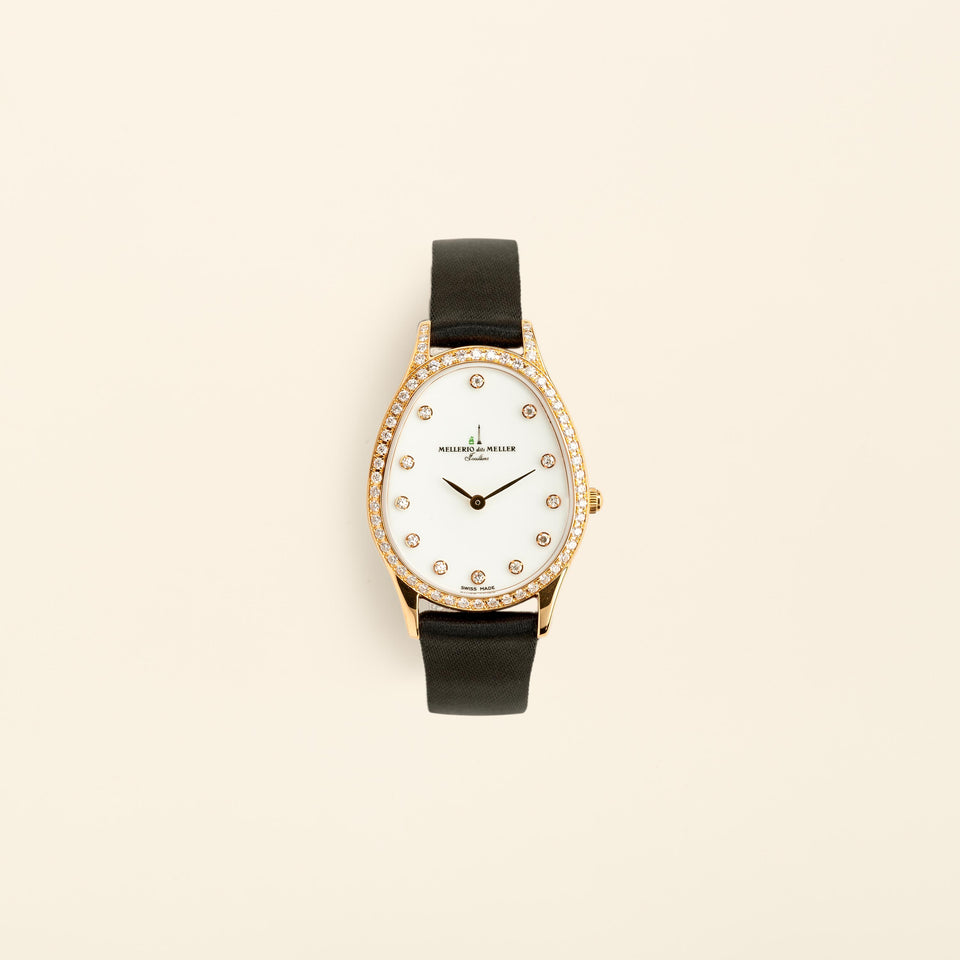 Lady "M cut" Watch diamond paved