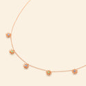 Cactus Bleu Necklace 5 Patterns Pink Gold Mellerio