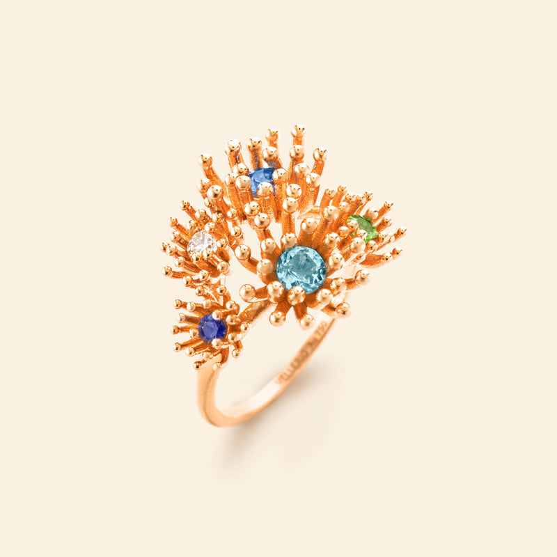 Bague or rose joaillerie fine Mellerio