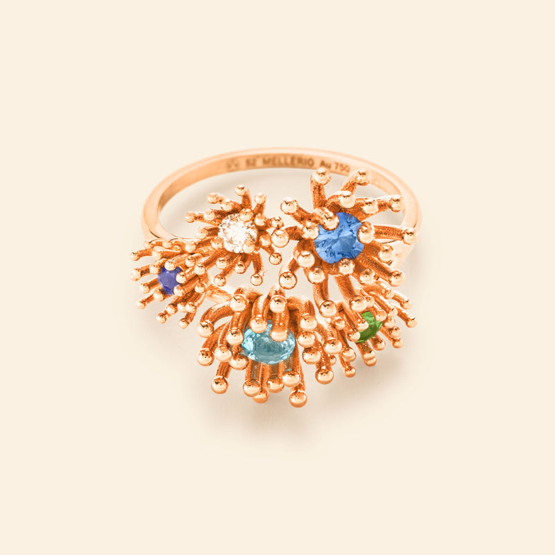Bague or rose joaillerie fine Mellerio
