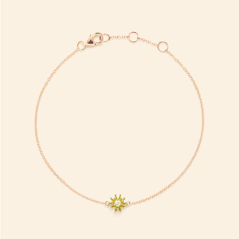 Le petit Cactus Vanille Bracelet Diamond Green gold