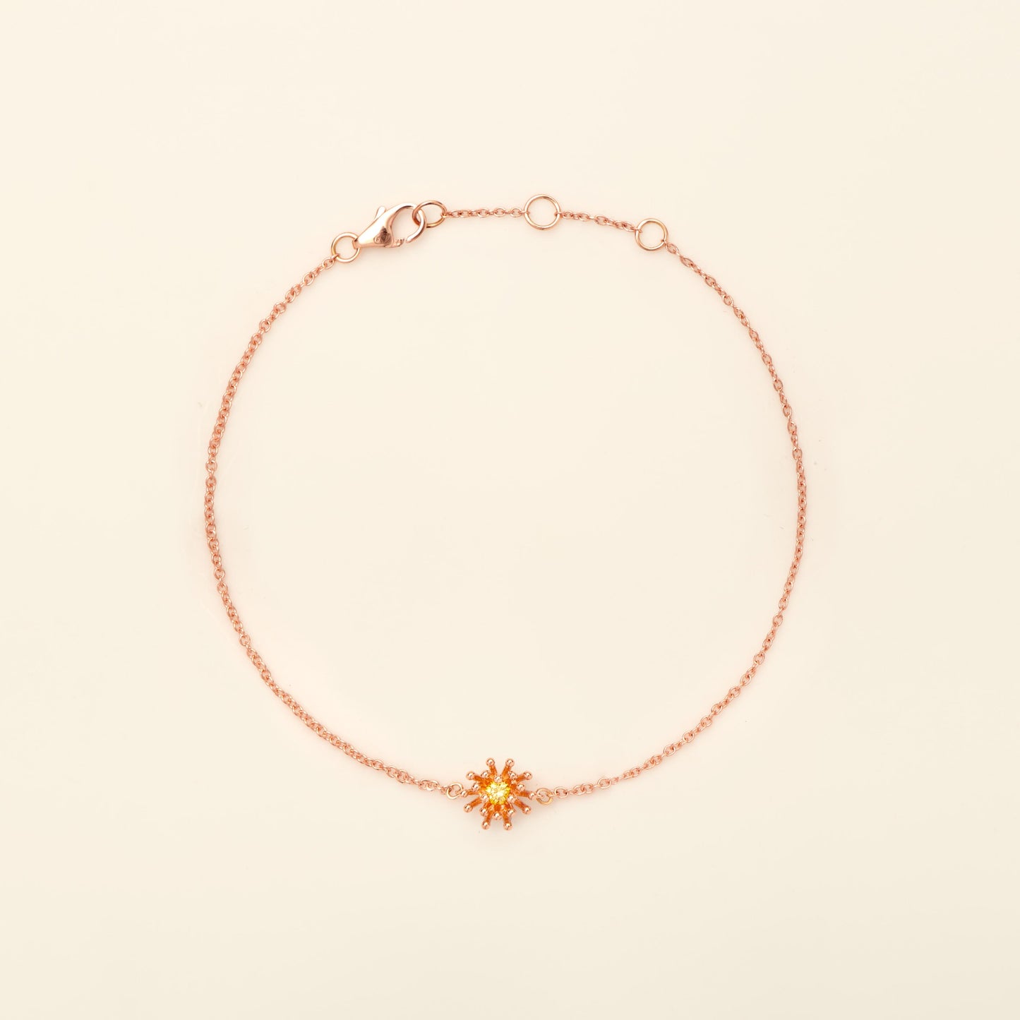 Cactus Vanille Bracelet Yellow Diamond Pink Gold Mellerio