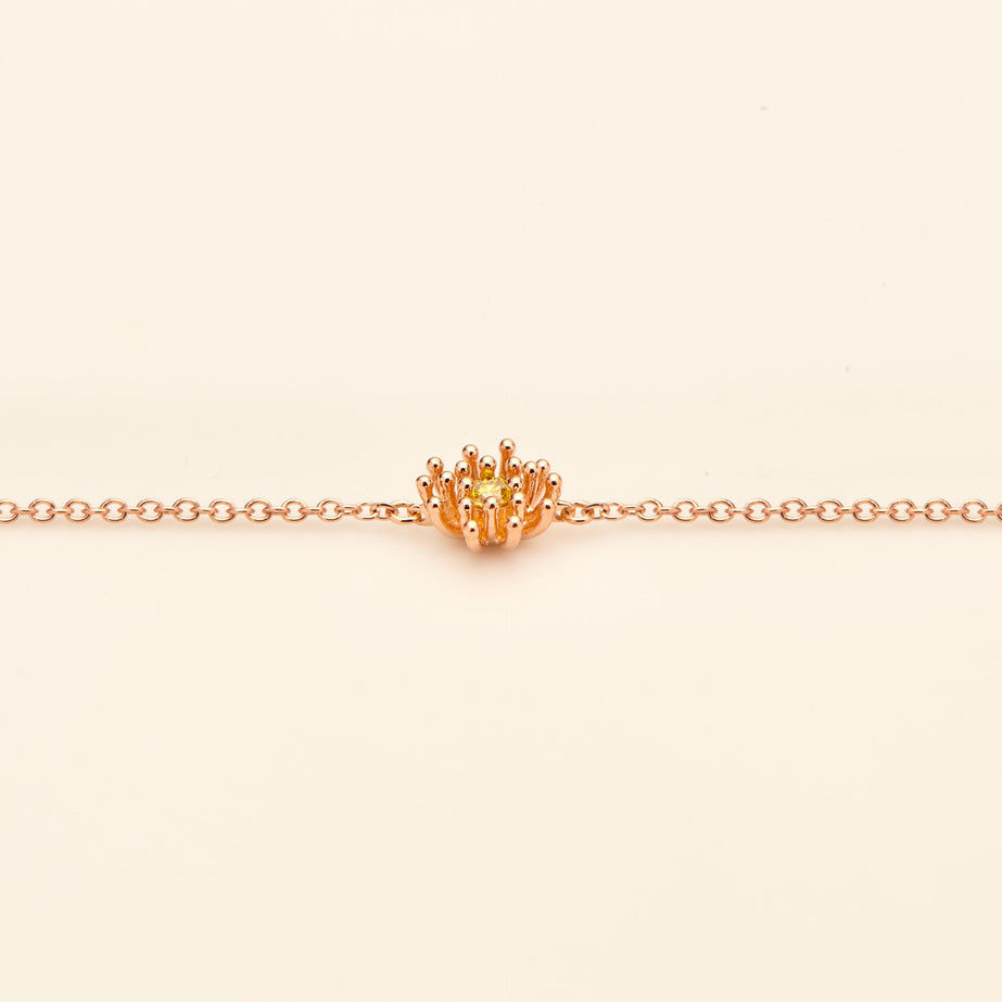 Cactus Vanille Bracelet Yellow Diamond Pink Gold Mellerio