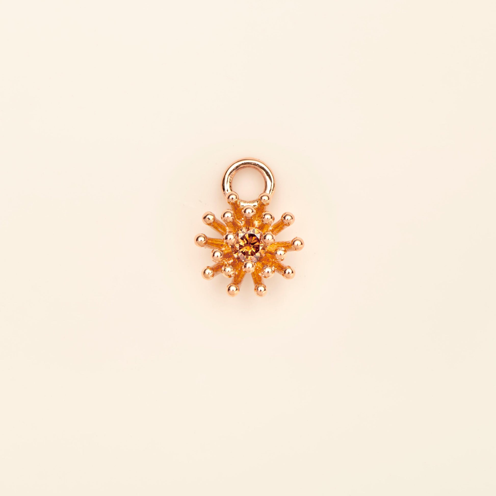 Petit Cactus Charm brown diamond pink gold Mellerio