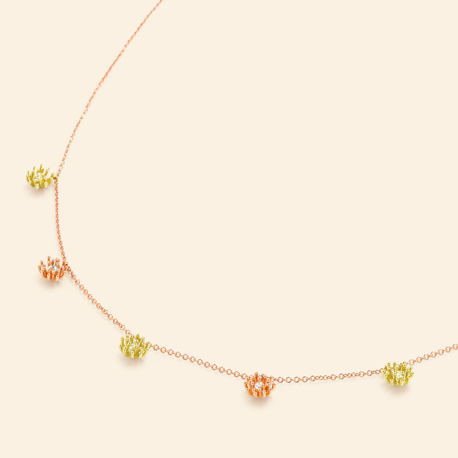 Petit Cactus Necklace 5 patterns diamonds green gold Mellerio