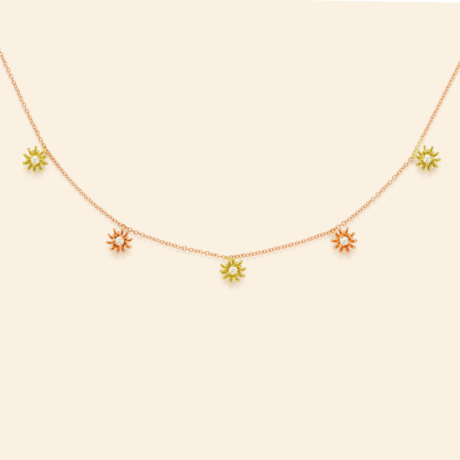 Petit Cactus Necklace 5 patterns diamonds green gold Mellerio