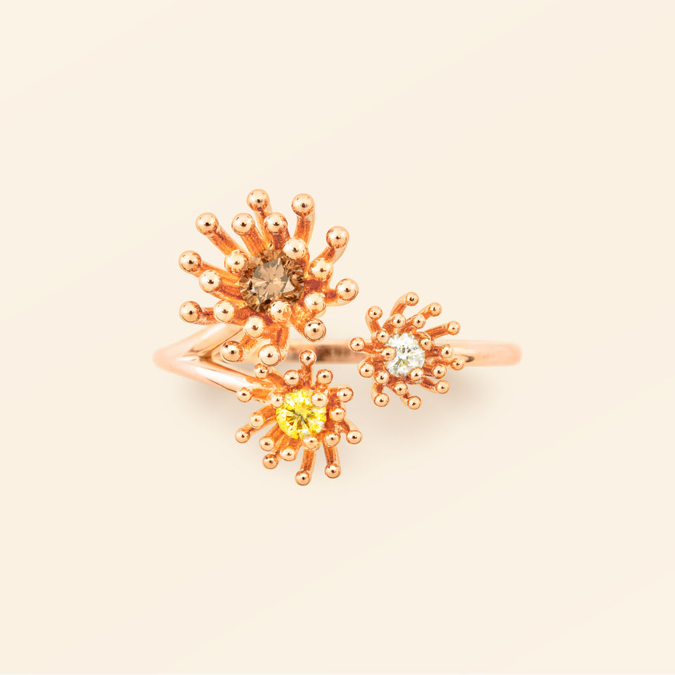 Le petit Cactus Vanille Ring 3 Patterns Diamond