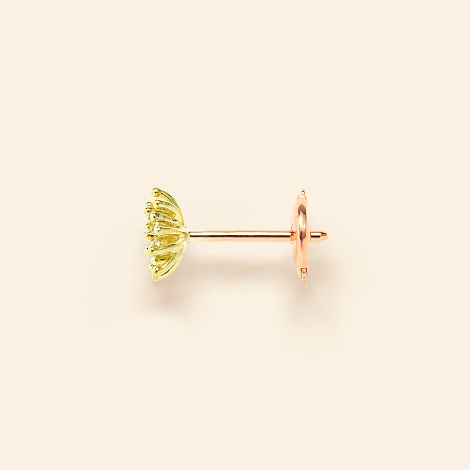 Le petit Cactus Vanille Stud Diamond Green gold