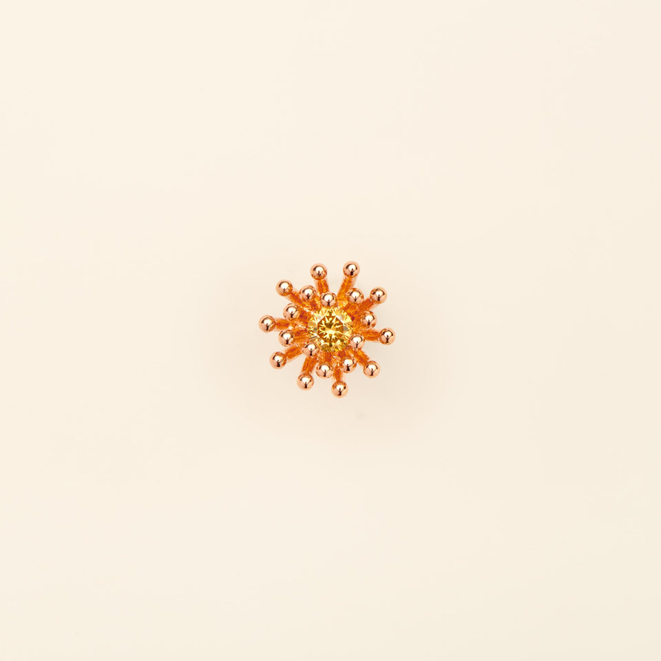 Le petit Cactus Vanille Stud Yellow Diamond
