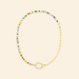 Collier or jaune avec pierres Mellerio