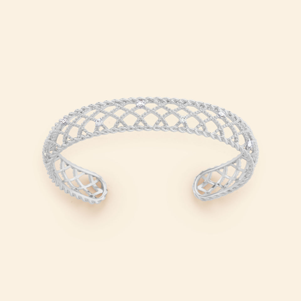 Maglia Bangle White gold