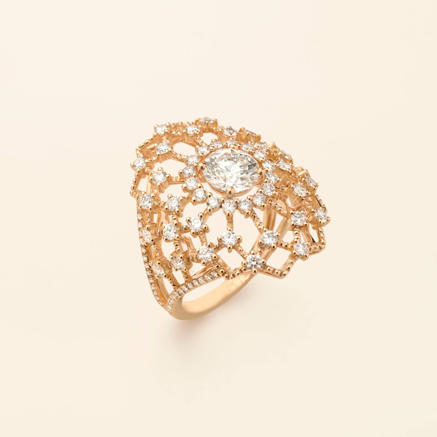 Bague Maglia Or rose