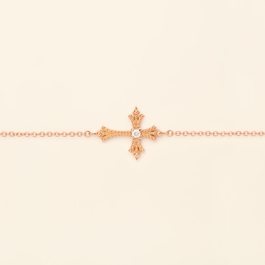 Maria Bracelet Diamond Pink Gold Mellerio