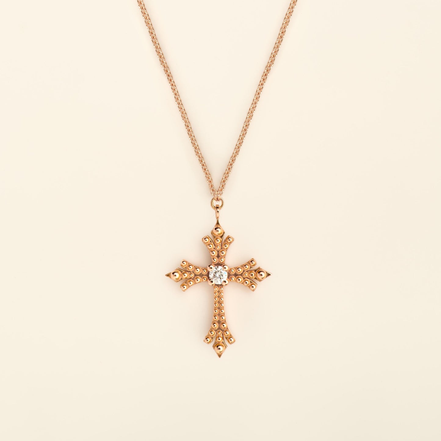 Maria Necklace Diamond Pink Gold Mellerio