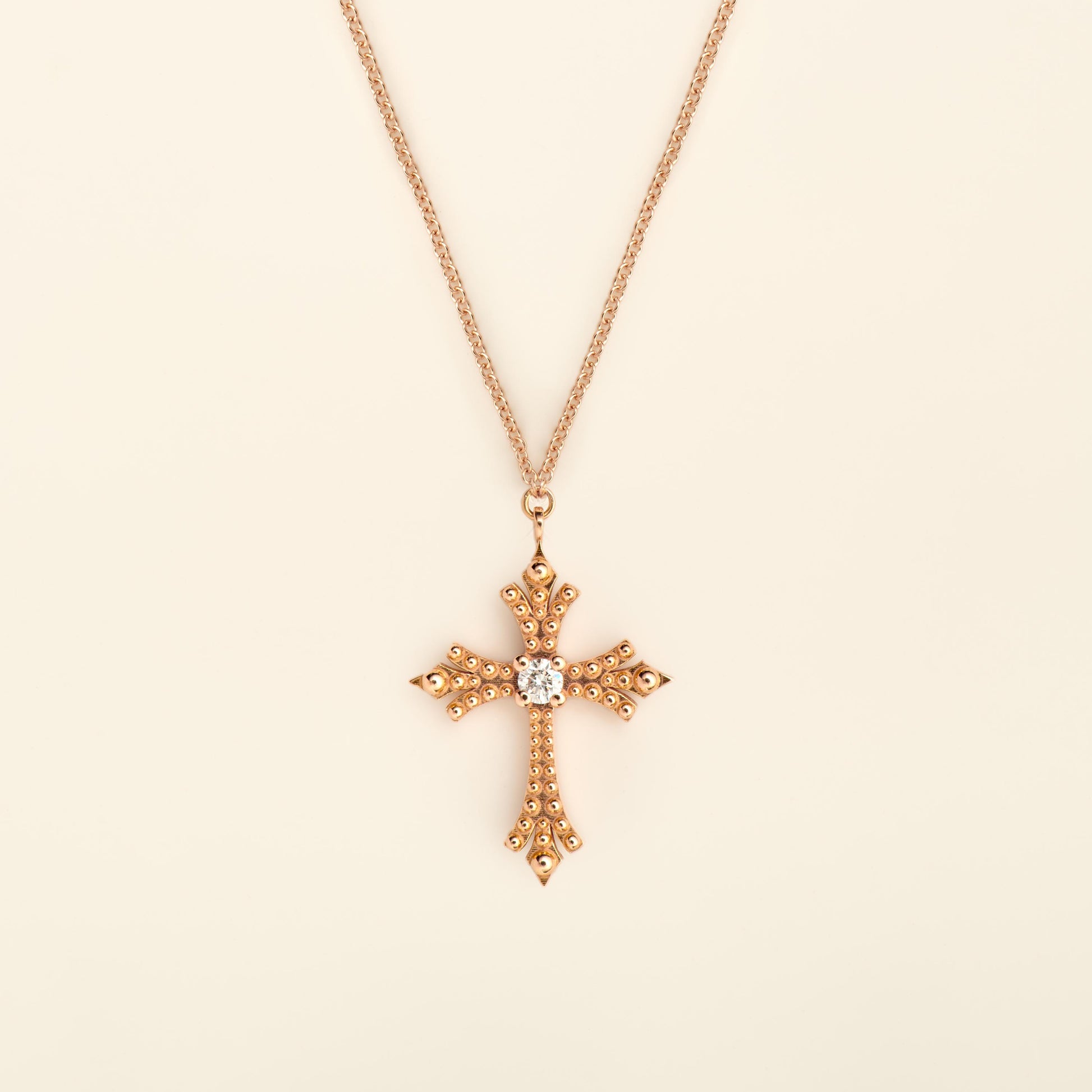Maria Necklace Diamond Pink Gold Mellerio