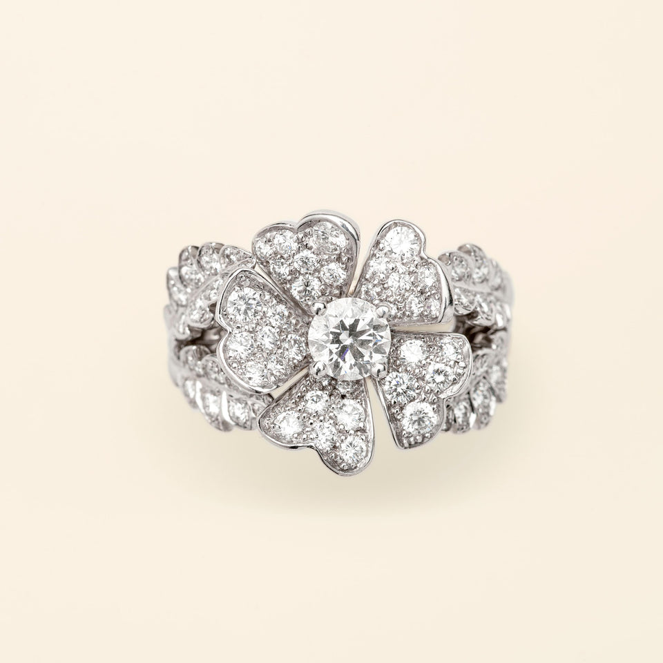 Monterosa Ring MM with 4 Leaves