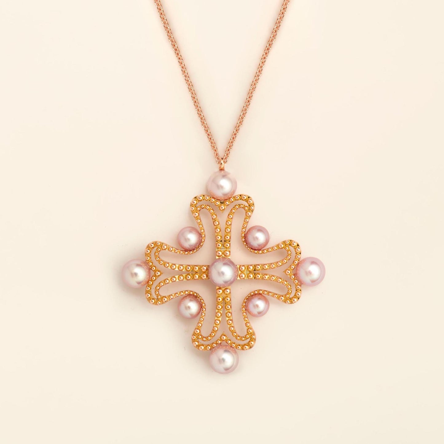 Nina Necklace Pink Gold Mellerio