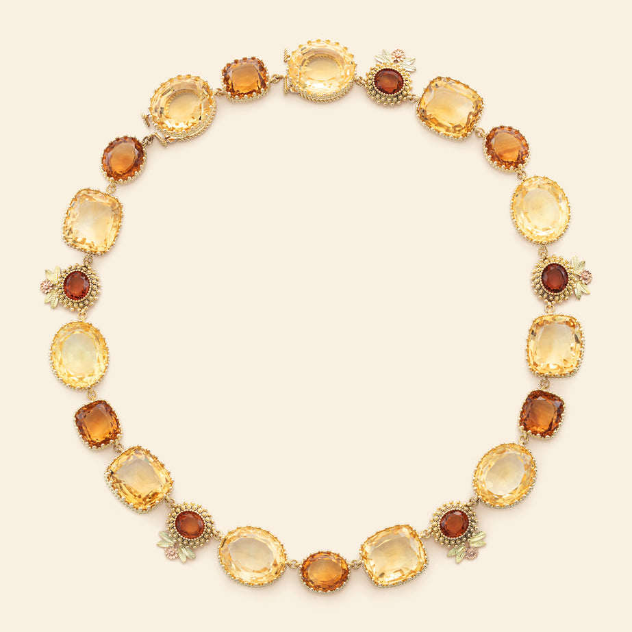 Pierreries Necklace Citrines