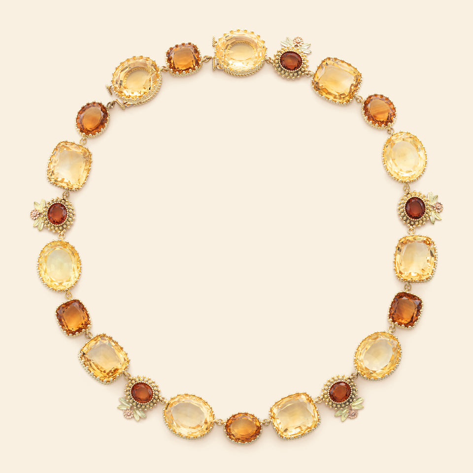 Pierreries Necklace Citrines