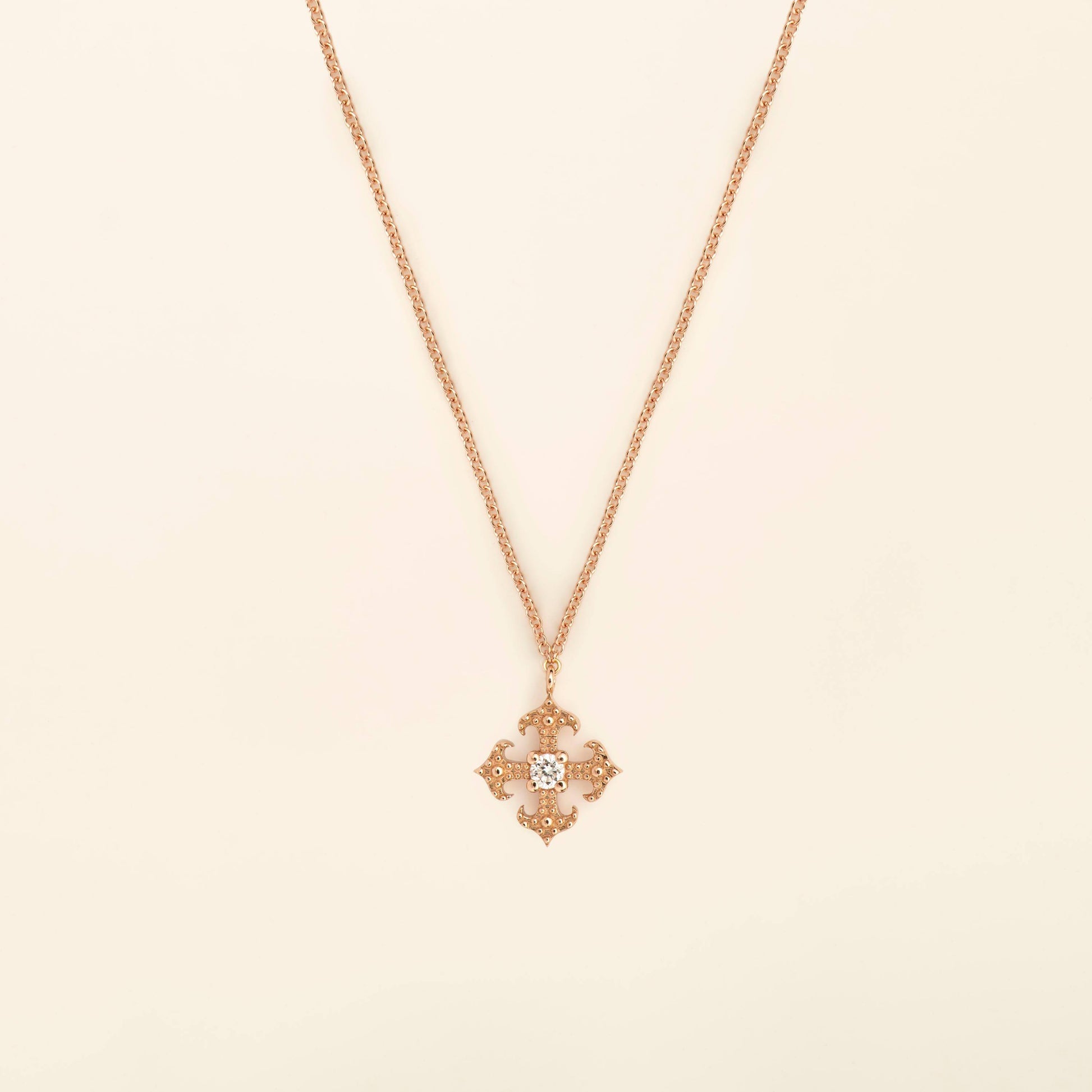 Pinta Necklace Diamond Pink Gold Mellerio