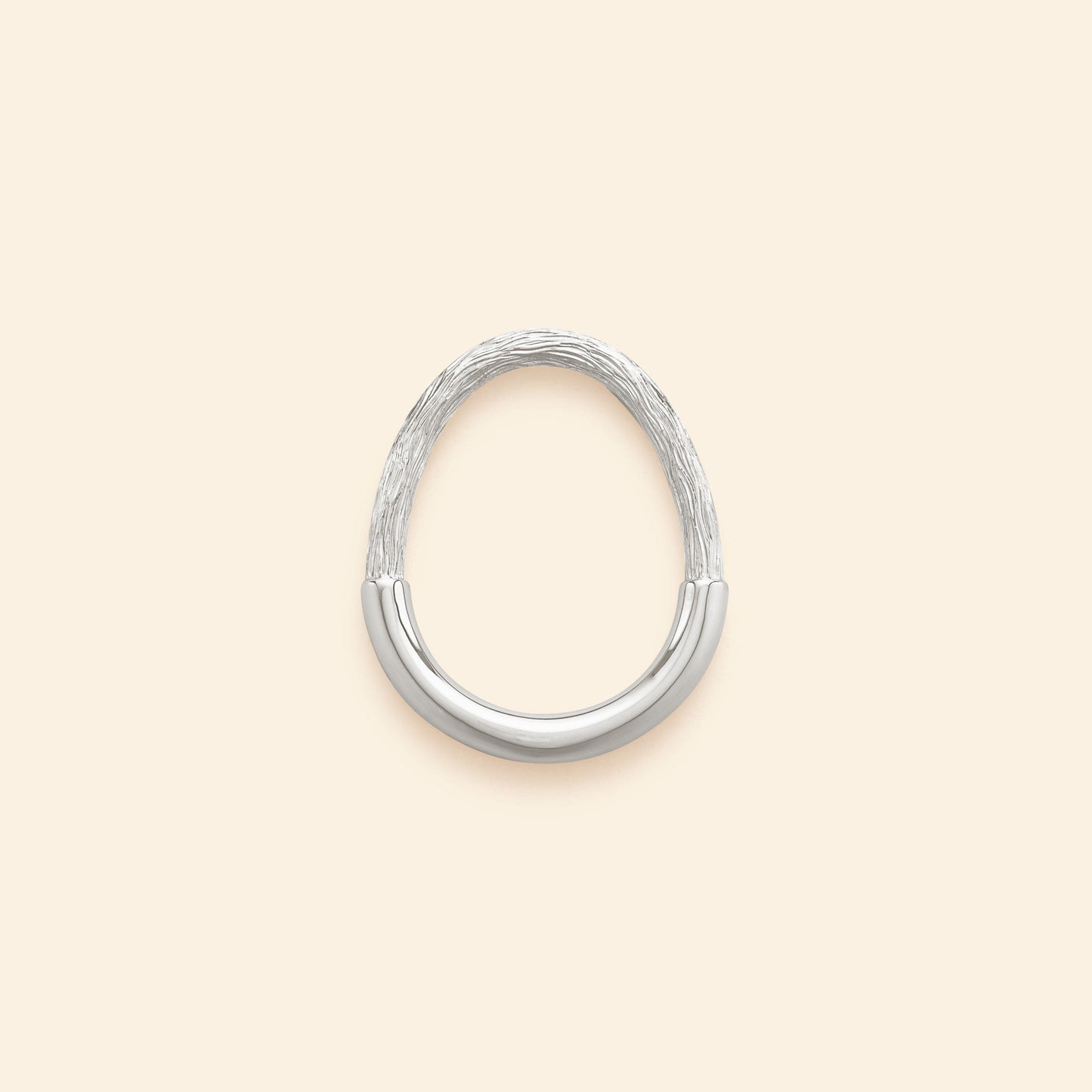 Riviera Chasing Band White Gold Mellerio